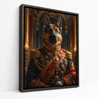 Custom Royal Commander Pet Portrait Canvas
