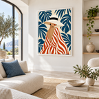 Tropical Fashion Woman Canvas Wall Art