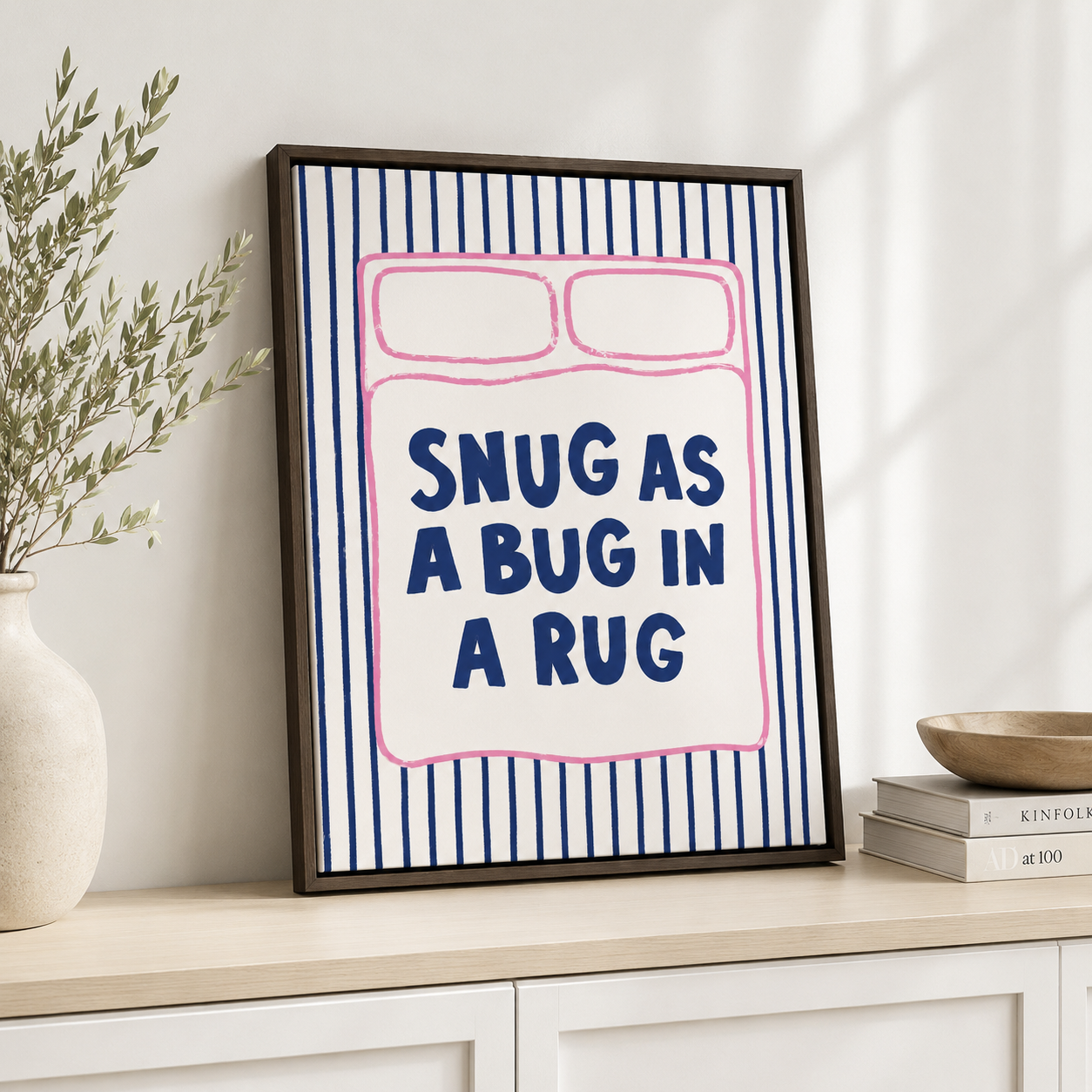 Snug As A Bug Canvas Wall Art Aura Canvas
