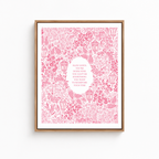 Pink Floral Motivational Quote Canvas Wall Art Aura Canvas