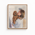 Custom Pet Love Portrait Canvas Aura Canvas