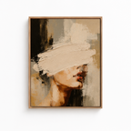 Abstract Neutral Woman Canvas Aura Canvas