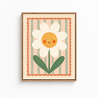 Smiling Daisy Canvas Wall Art Aura Canvas