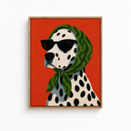 Stylish Dalmatian Dog Canvas Wall Art Aura Canvas