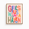 Girls Just Wanna Have Fun Canvas Wall Art Aura Canvas