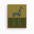 Modern Zebra Canvas Wall Art Aura Canvas