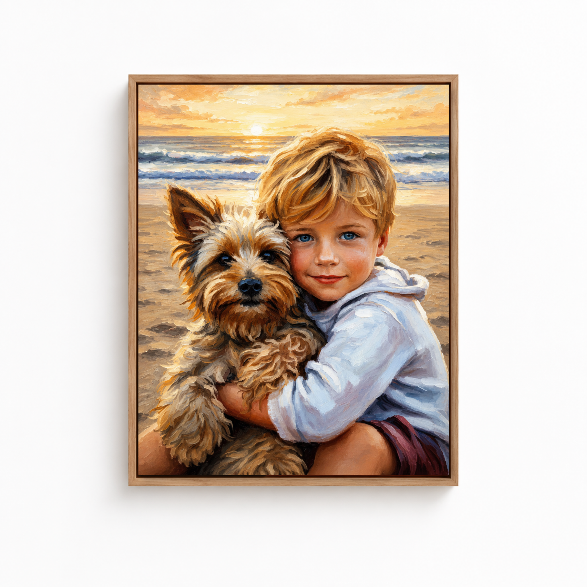 Custom Portrait Canvas From Photo Aura Canvas