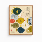 Japanese Puffer Fish Canvas Wall Art Aura Canvas