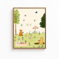 Woodland Picnic Canvas Wall Art Aura Canvas