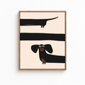 Long Dog Canvas Wall Art Aura Canvas