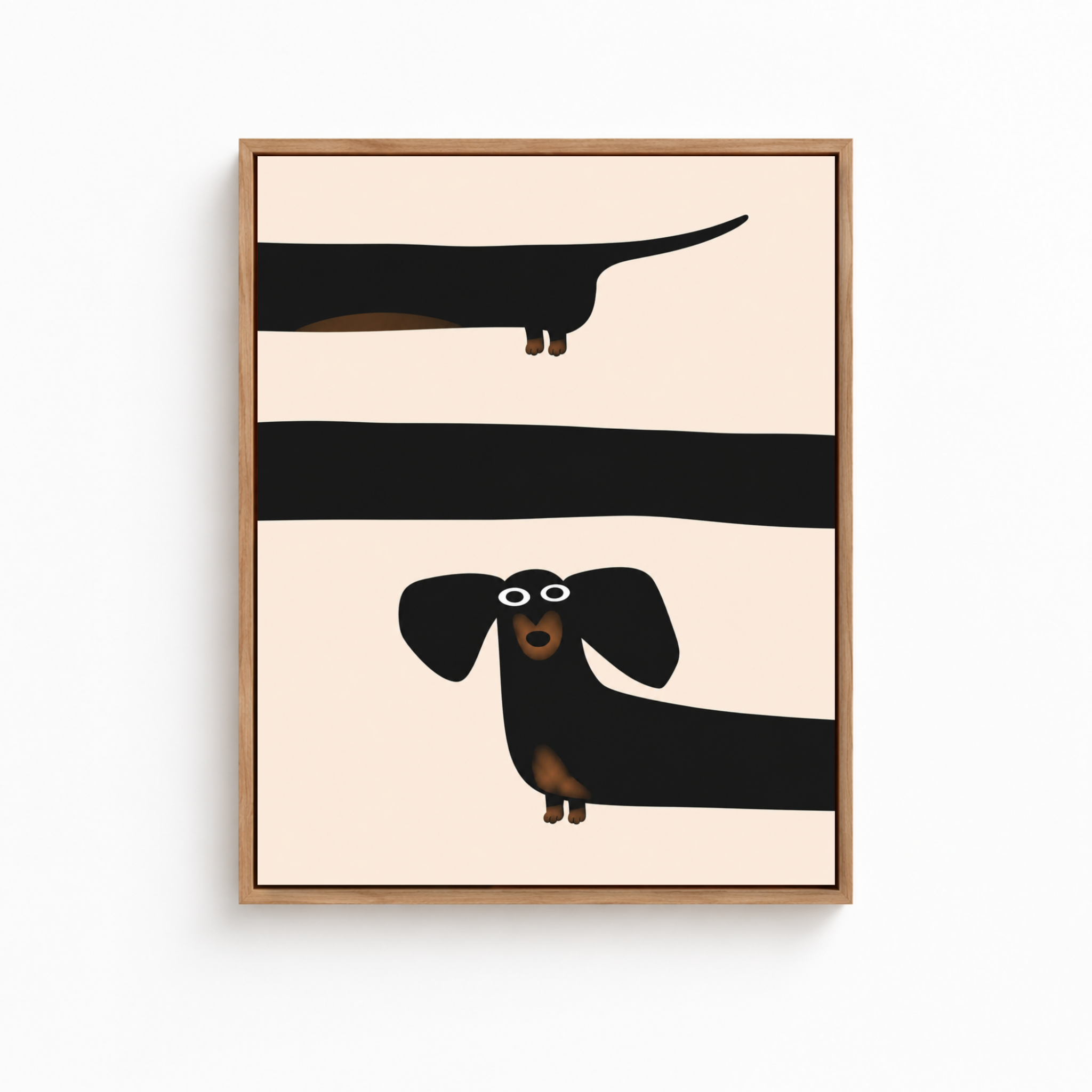 Long Dog Canvas Wall Art Aura Canvas