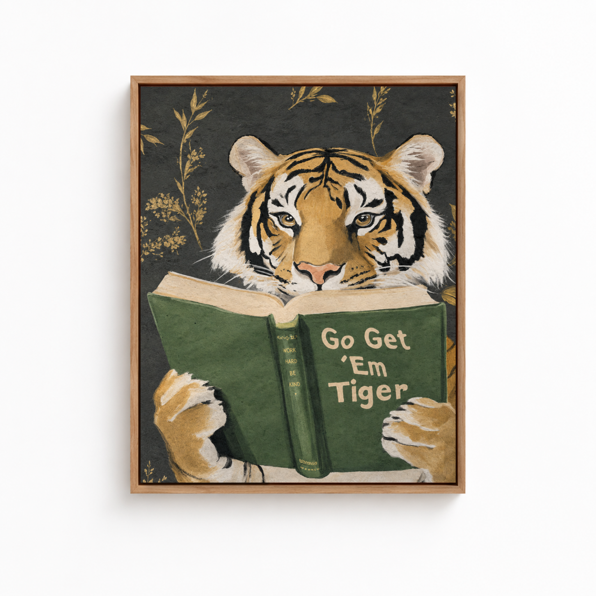 Go Get ’Em Tiger Canvas Wall Art Aura Canvas
