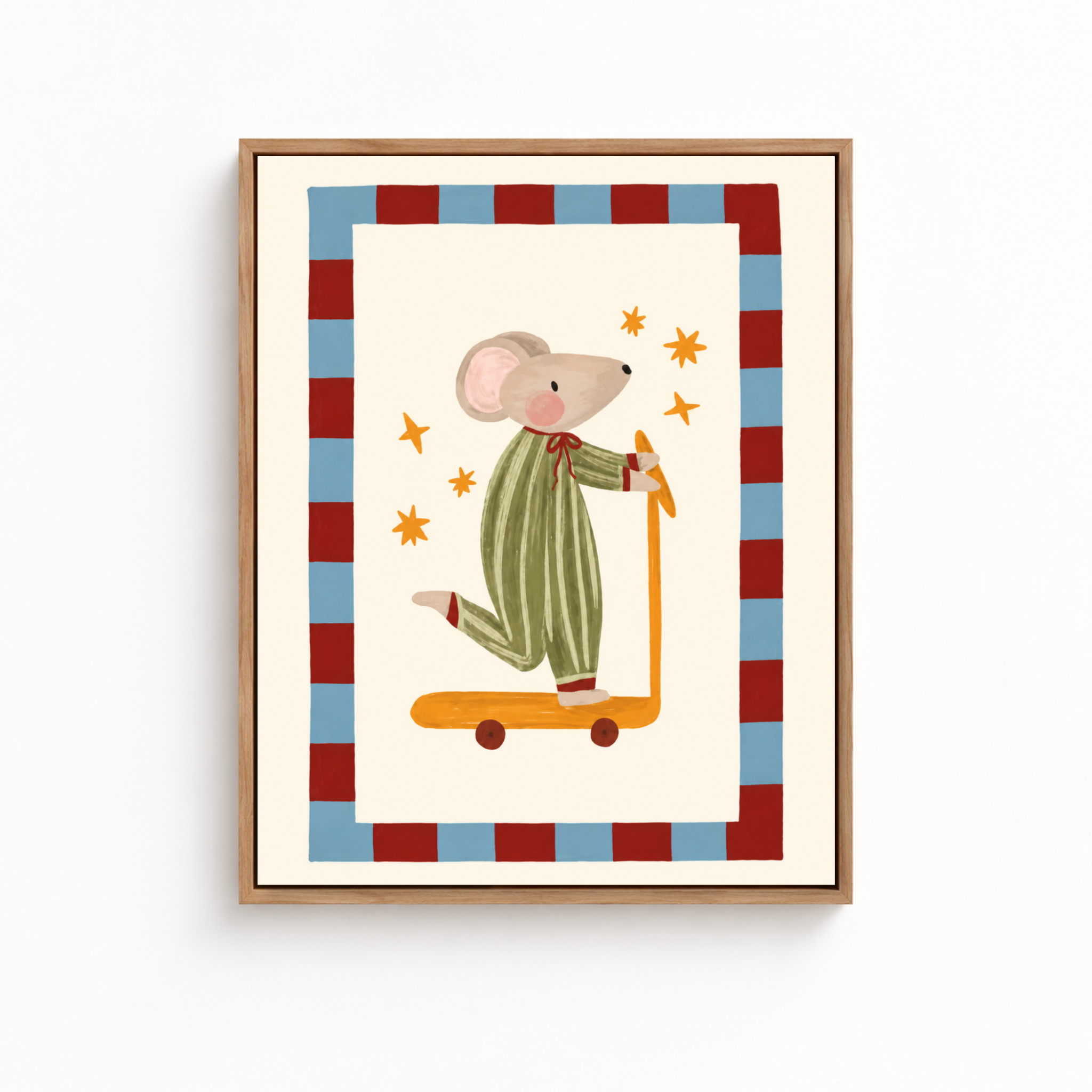 Scooter Mouse Canvas Wall Art Aura Canvas