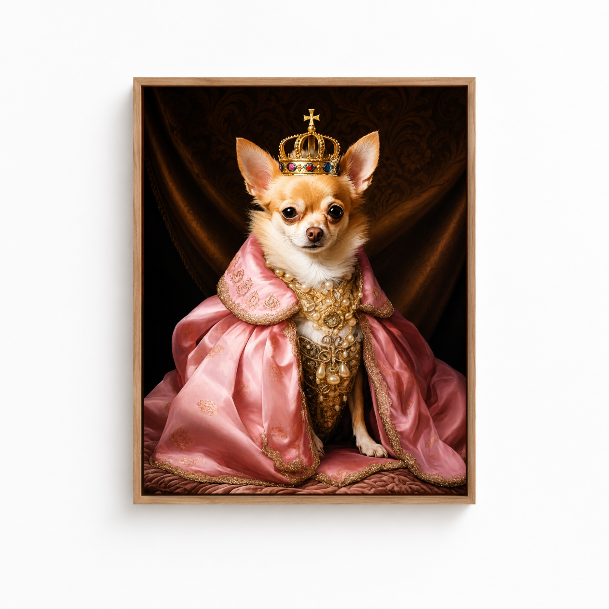 Custom Cowboy Pet Portrait Canvas (Copy) Aura Canvas