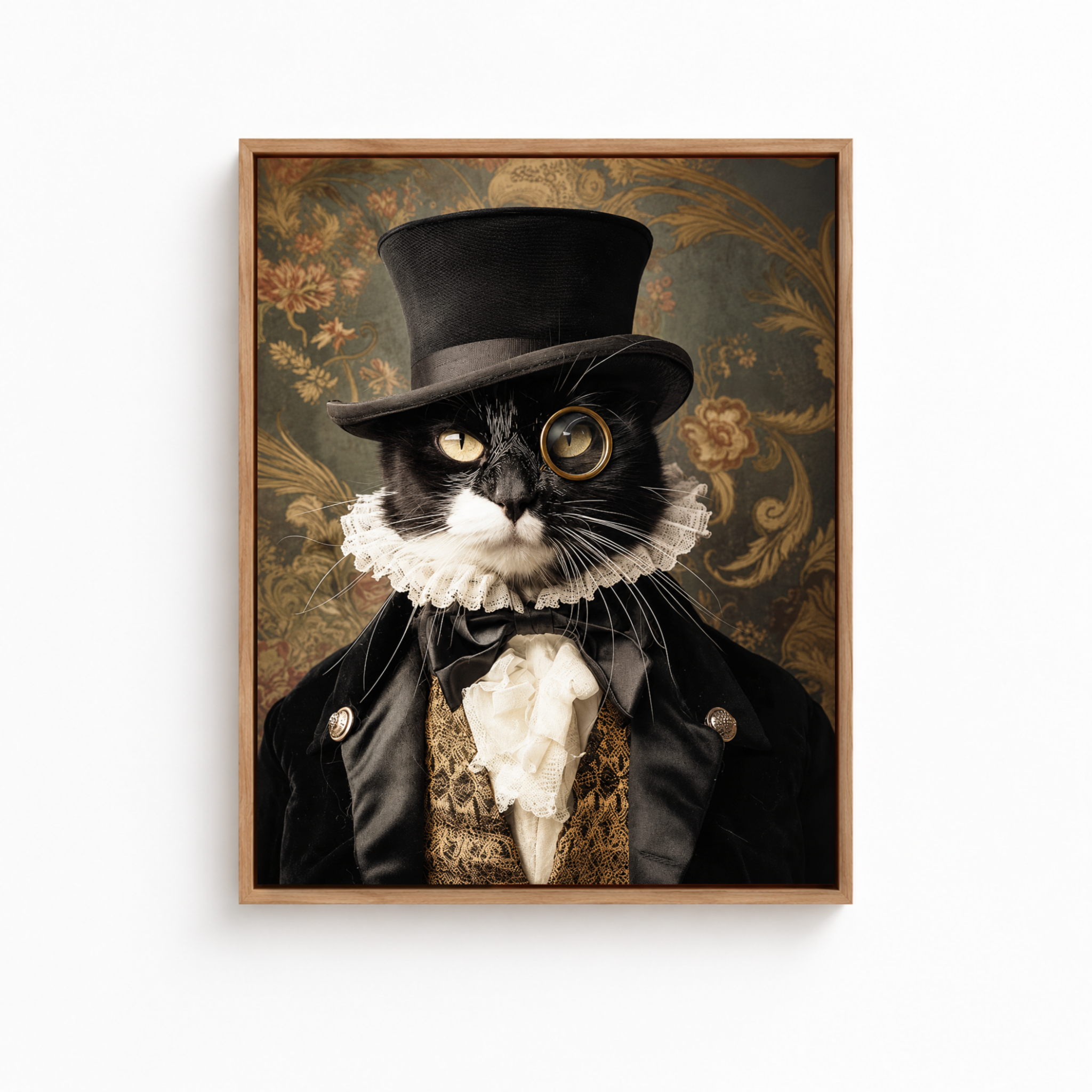 Custom Victorian Pet Portrait Canvas Aura Canvas