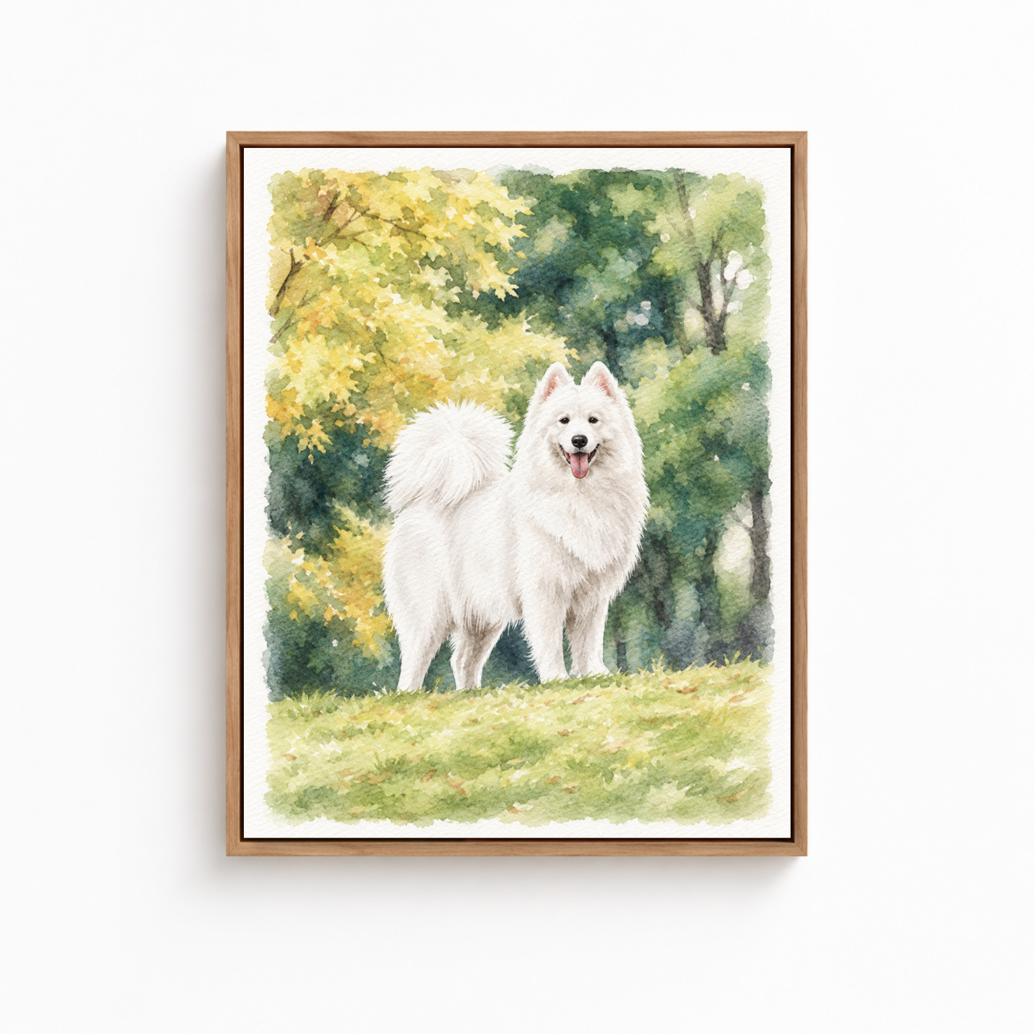 Watercolor Dog Canvas Wall Art Aura Canvas