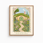 Enchanted Garden Cottage Canvas Wall Art Aura Canvas