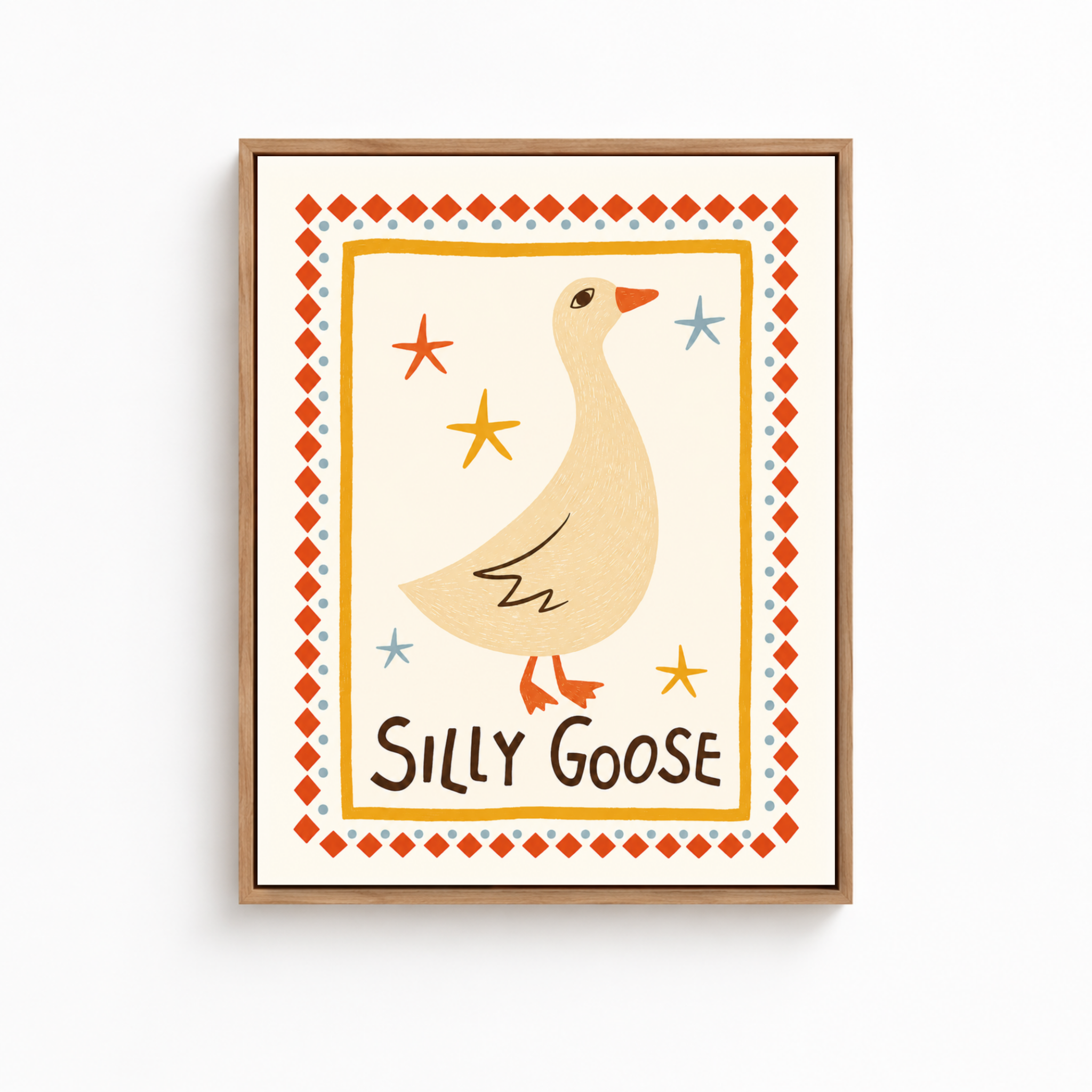 Silly Goose Canvas Wall Art Aura Canvas