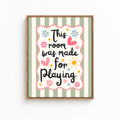 This Room Was Made For Playing Canvas Wall Art Aura Canvas