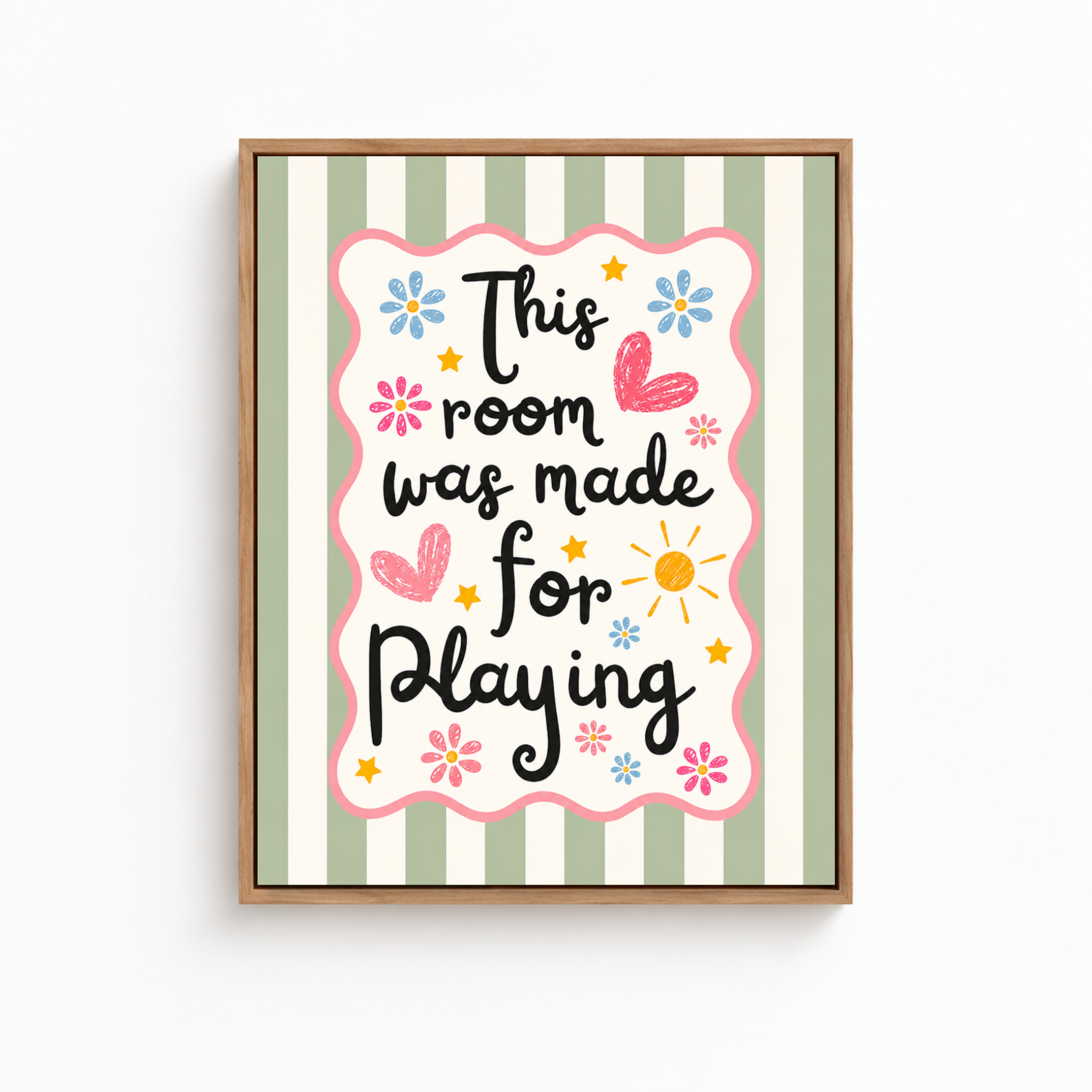 This Room Was Made For Playing Canvas Wall Art Aura Canvas