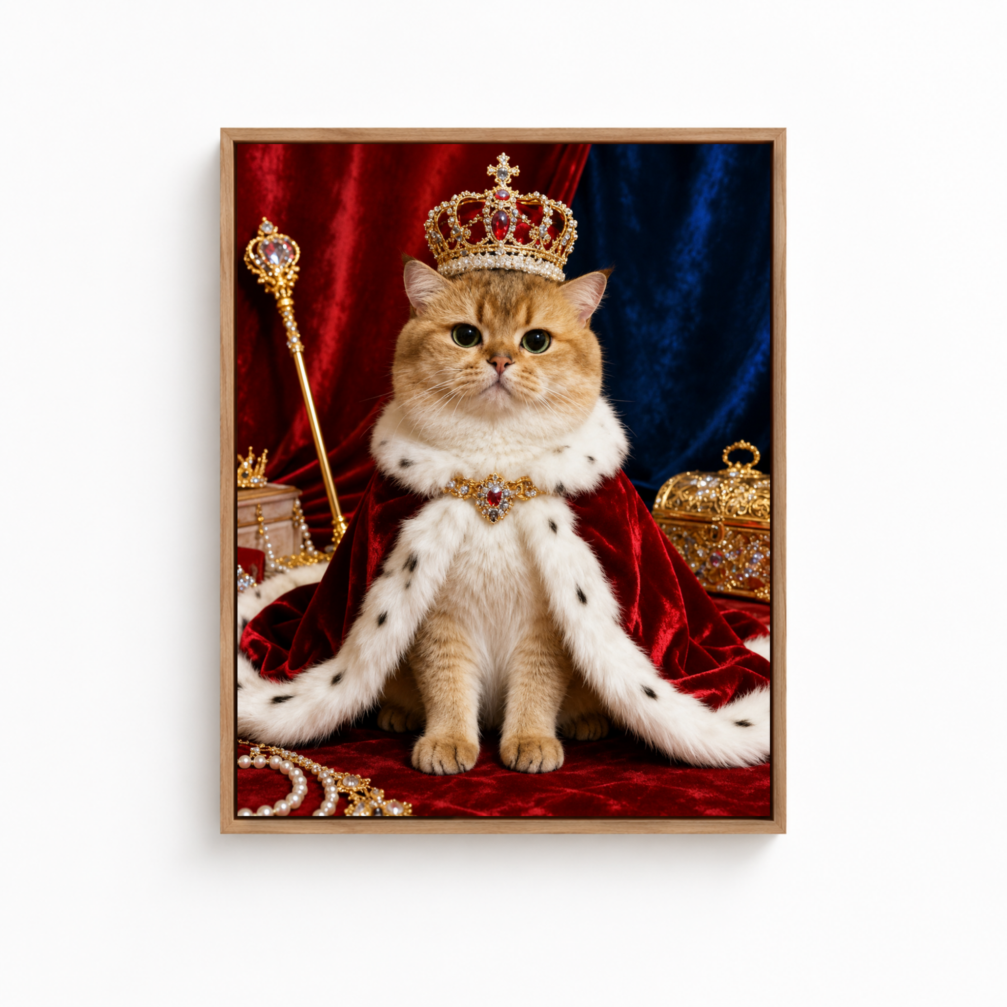 Royal Cat Canvas Wall Art Aura Canvas