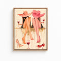 Girls Night Wine Canvas Wall Art