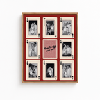 Custom Couple Playing Card Canvas Aura Canvas