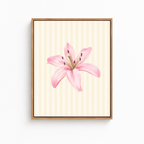 Pink Lily Canvas Wall Art Aura Canvas