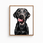 Custom Hand Painted Dog Portrait Canvas Aura Canvas