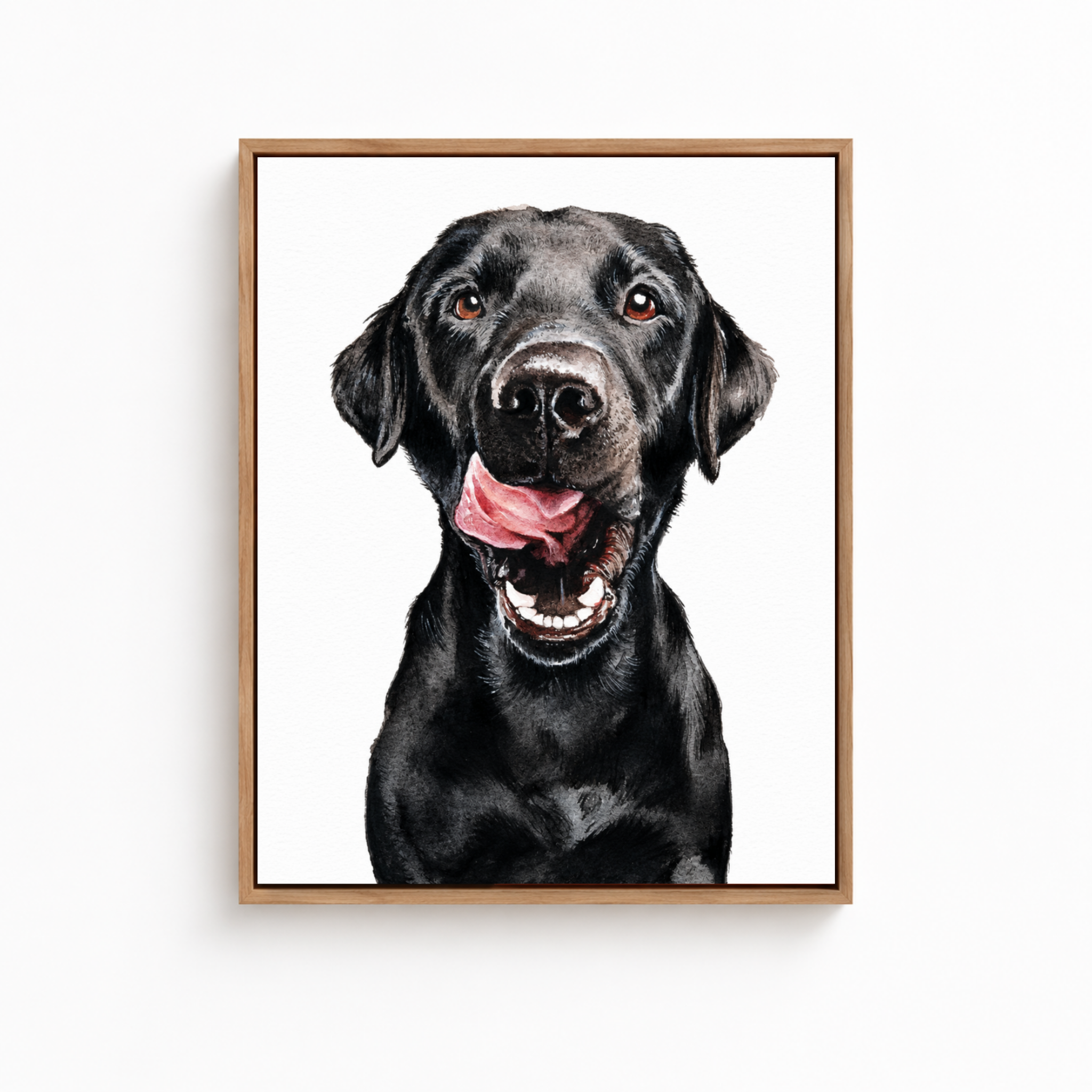 Custom Hand Painted Dog Portrait Canvas Aura Canvas