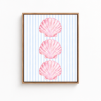 Pink Seashell Canvas Wall Art Aura Canvas