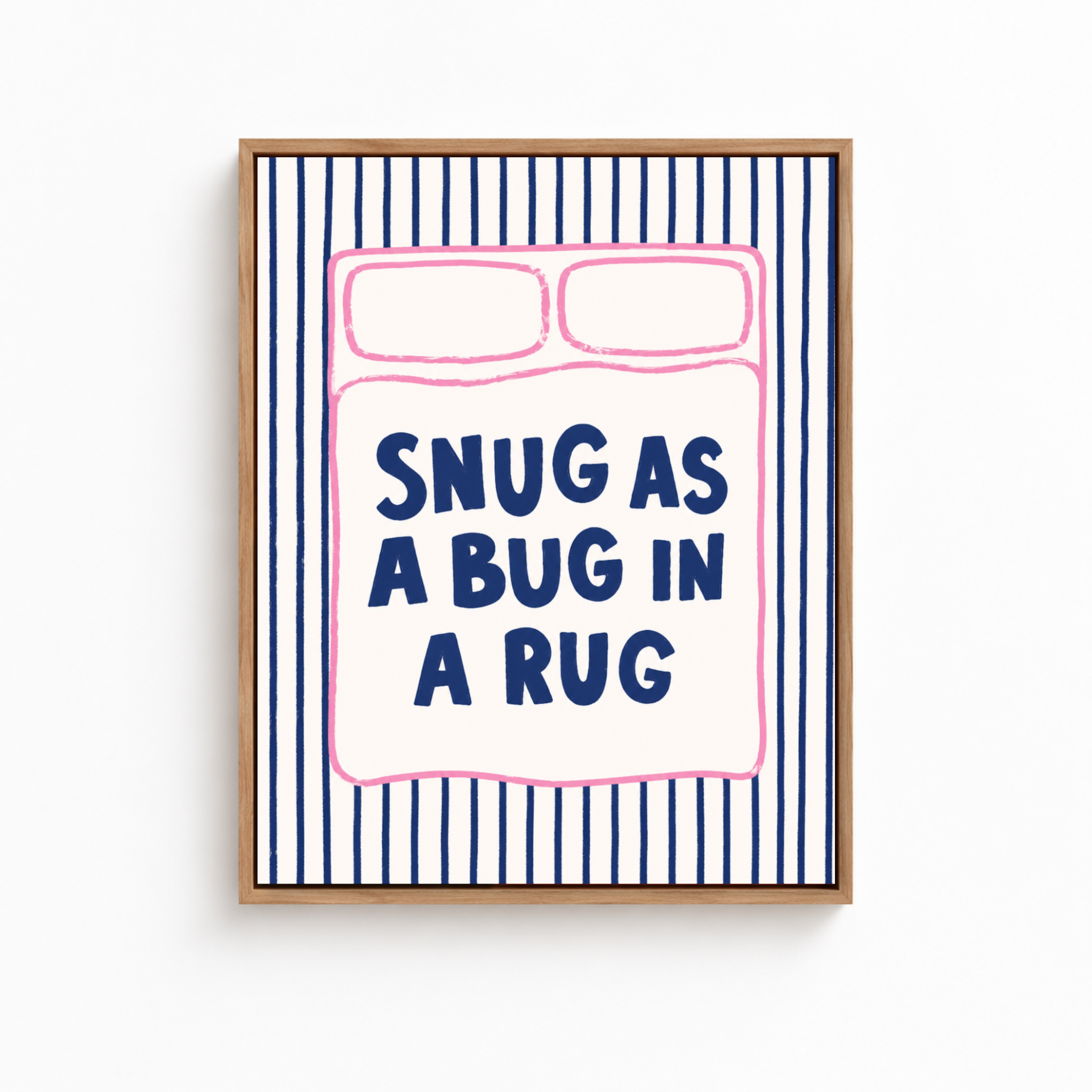 Snug As A Bug Canvas Wall Art Aura Canvas