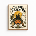 Tis The Season Halloween Canvas Wall Art Aura Canvas