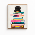 Book Lover Canvas Wall Art Aura Canvas