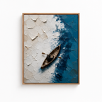 Blue Ocean Kayak Canvas Wall Art Aura Canvas