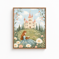 Princess Castle Canvas Wall Art Aura Canvas