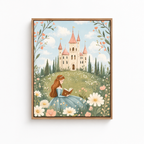 Princess Castle Canvas Wall Art Aura Canvas