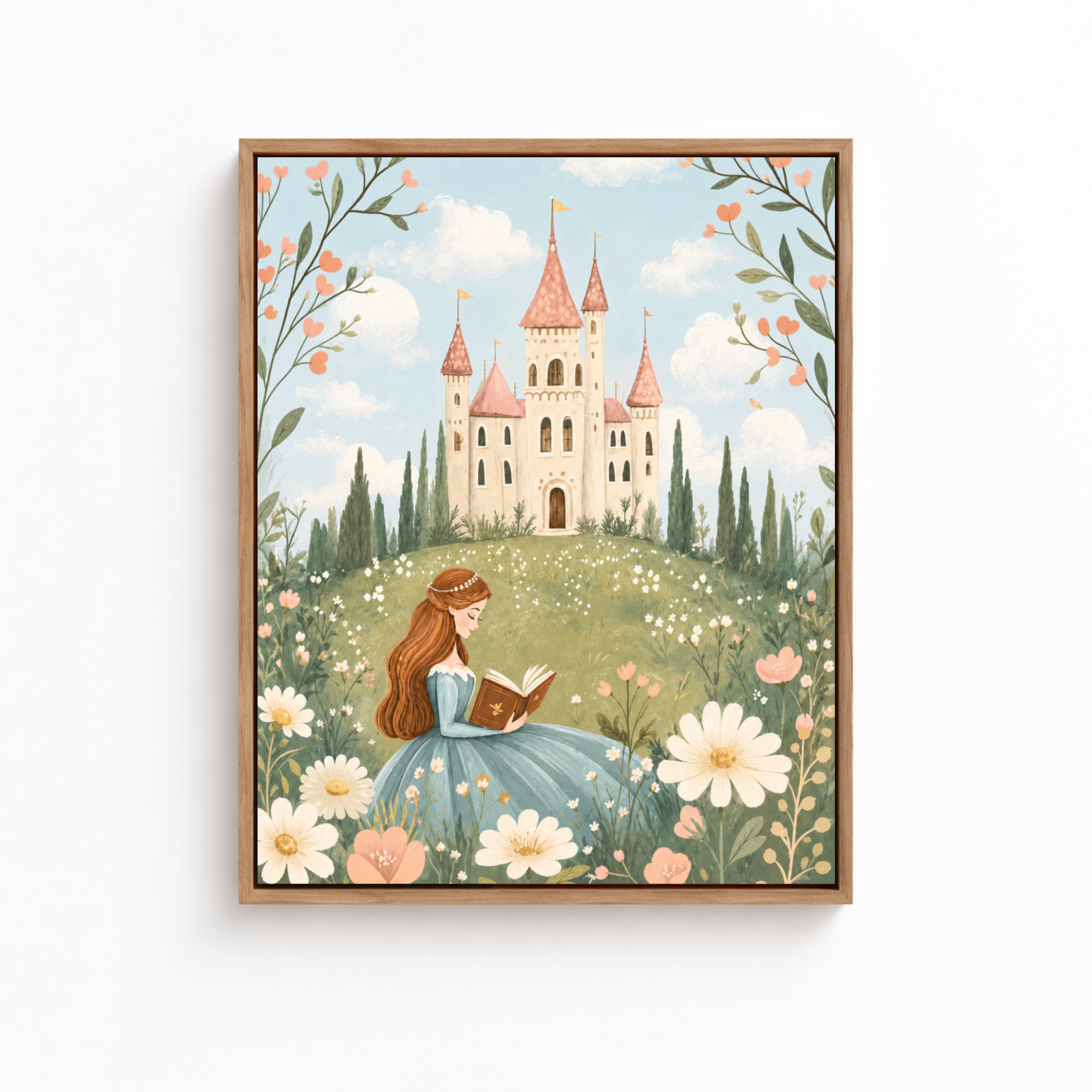 Princess Castle Canvas Wall Art Aura Canvas