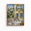 French Garden Café Canvas Wall Art Aura Canvas