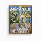 French Garden Café Canvas Wall Art Aura Canvas