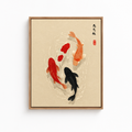 Japanese Koi Fish Canvas Wall Art Aura Canvas