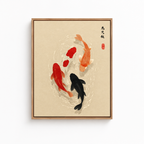 Japanese Koi Fish Canvas Wall Art Aura Canvas