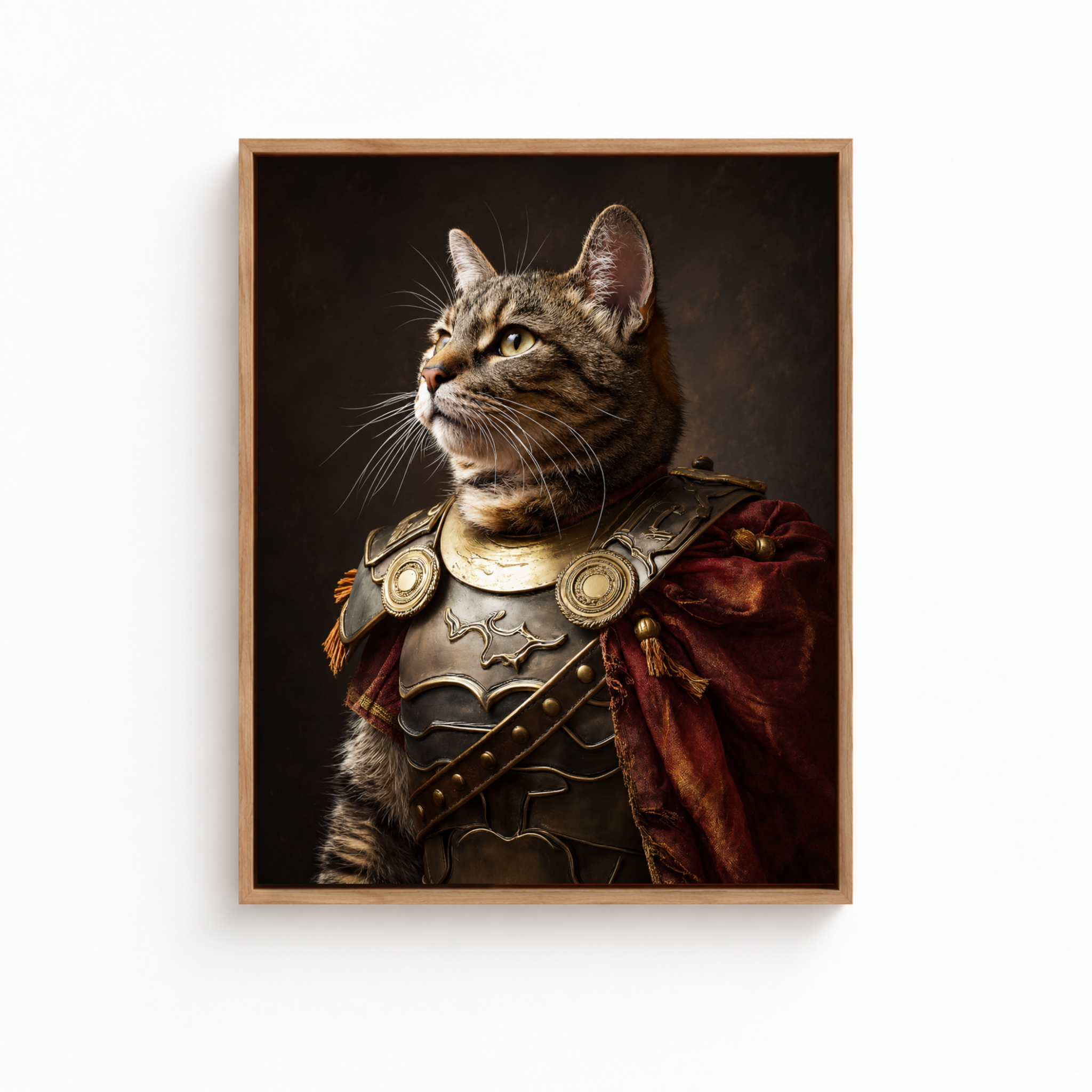 Custom Warrior Pet Portrait Canvas Aura Canvas