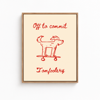 Tomfoolery Dog Canvas Wall Art Aura Canvas