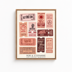 Custom Concert Ticket Collage Canvas Aura Canvas