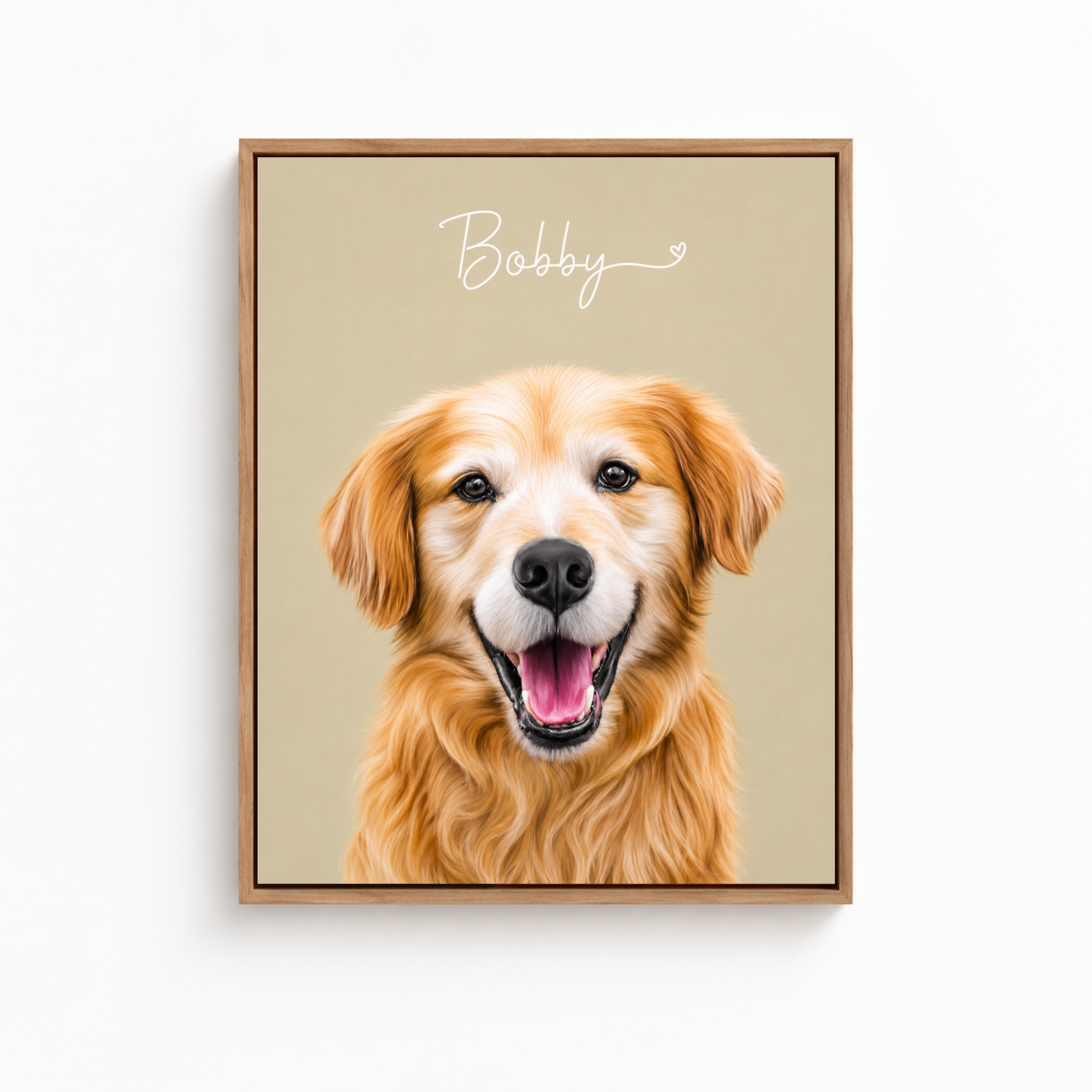 Custom Pet Memorial Portrait Canvas Aura Canvas