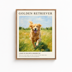 Golden Retriever Canvas Wall Art Aura Canvas