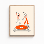 Dancing On Vinyl Canvas Wall Art Aura Canvas