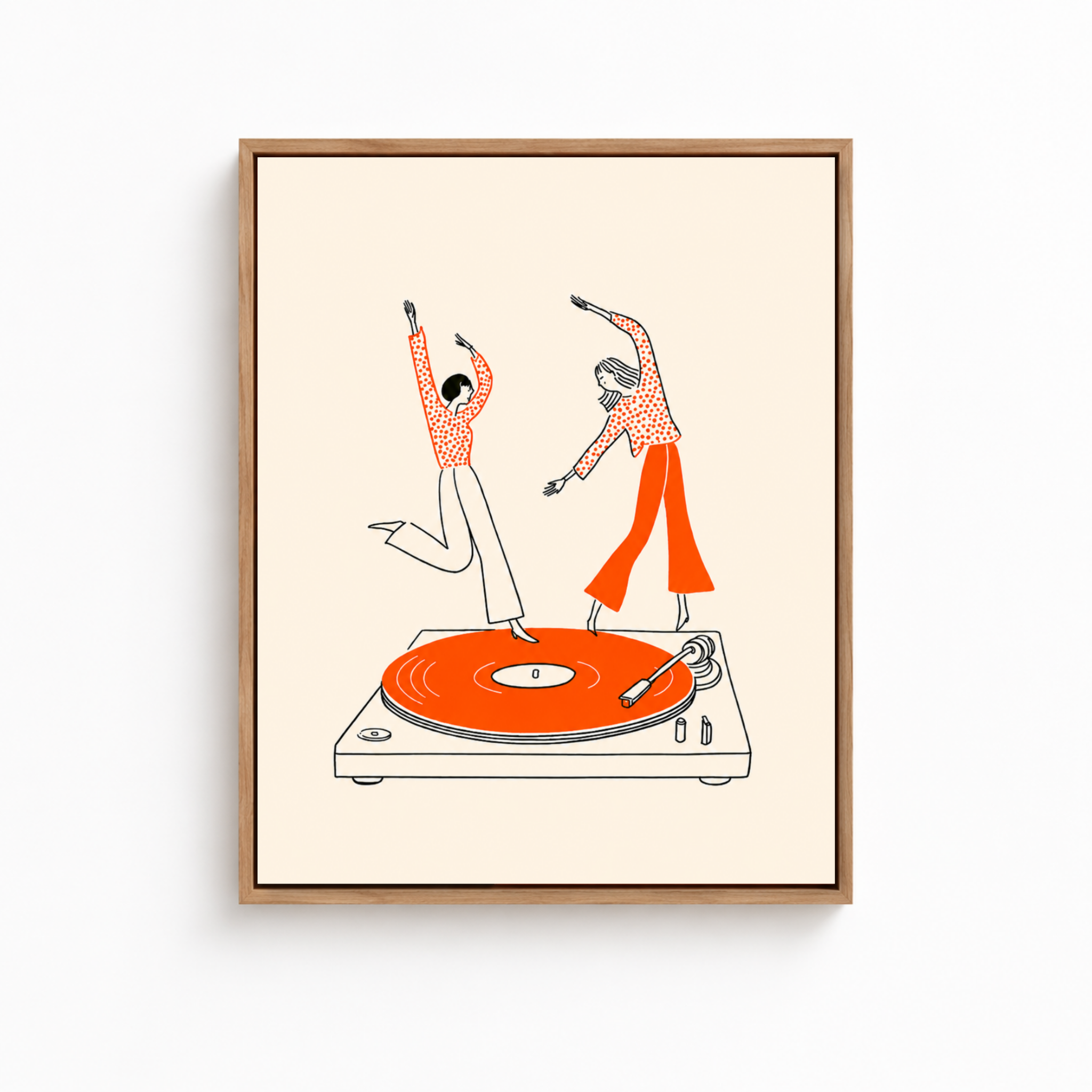 Dancing On Vinyl Canvas Wall Art Aura Canvas