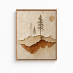 Textured Pine Forest Canvas Wall Art Aura Canvas